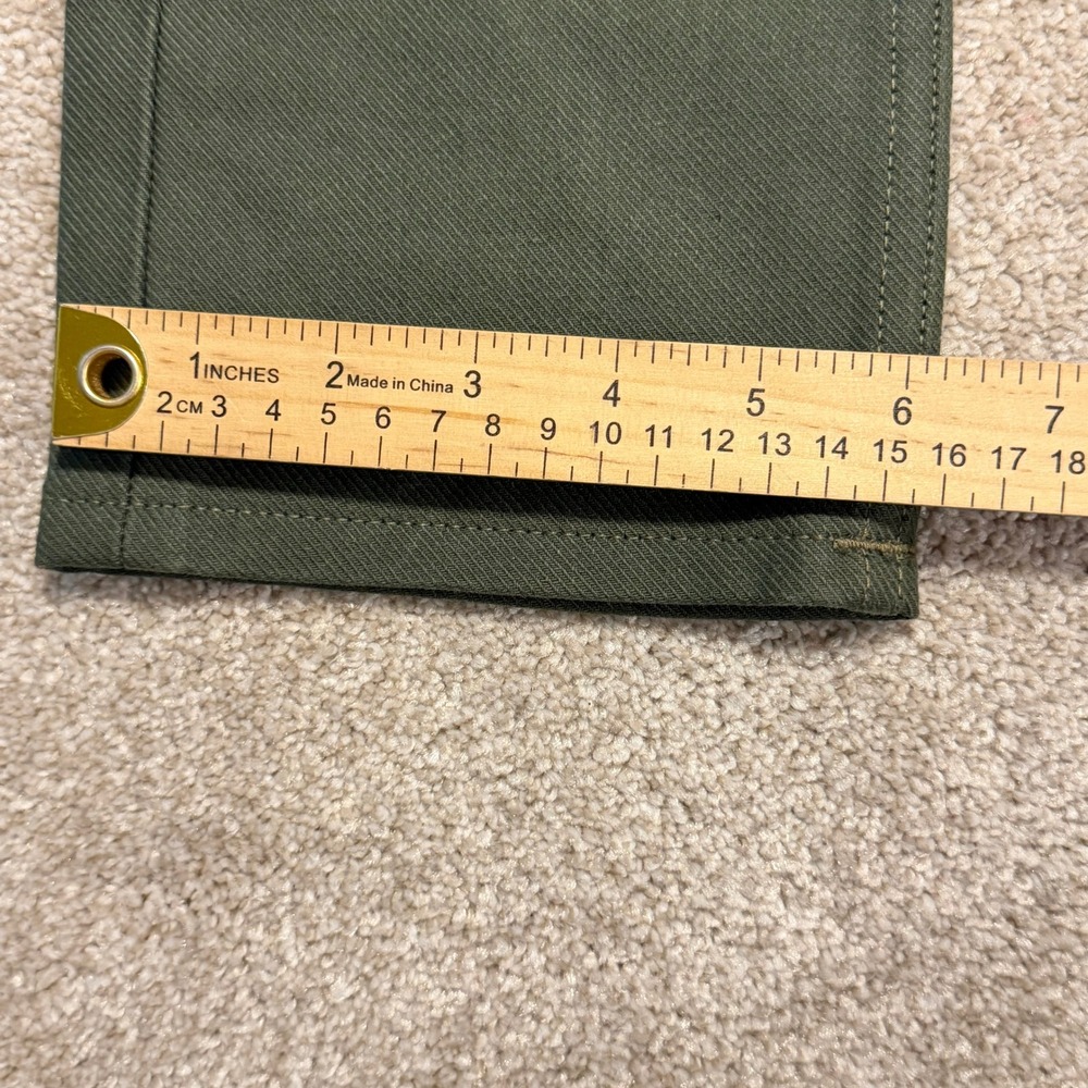 Gustin Jeans Mens 30 California Skinny Olive Green Button Fly NWOT - Picture 8 of 10